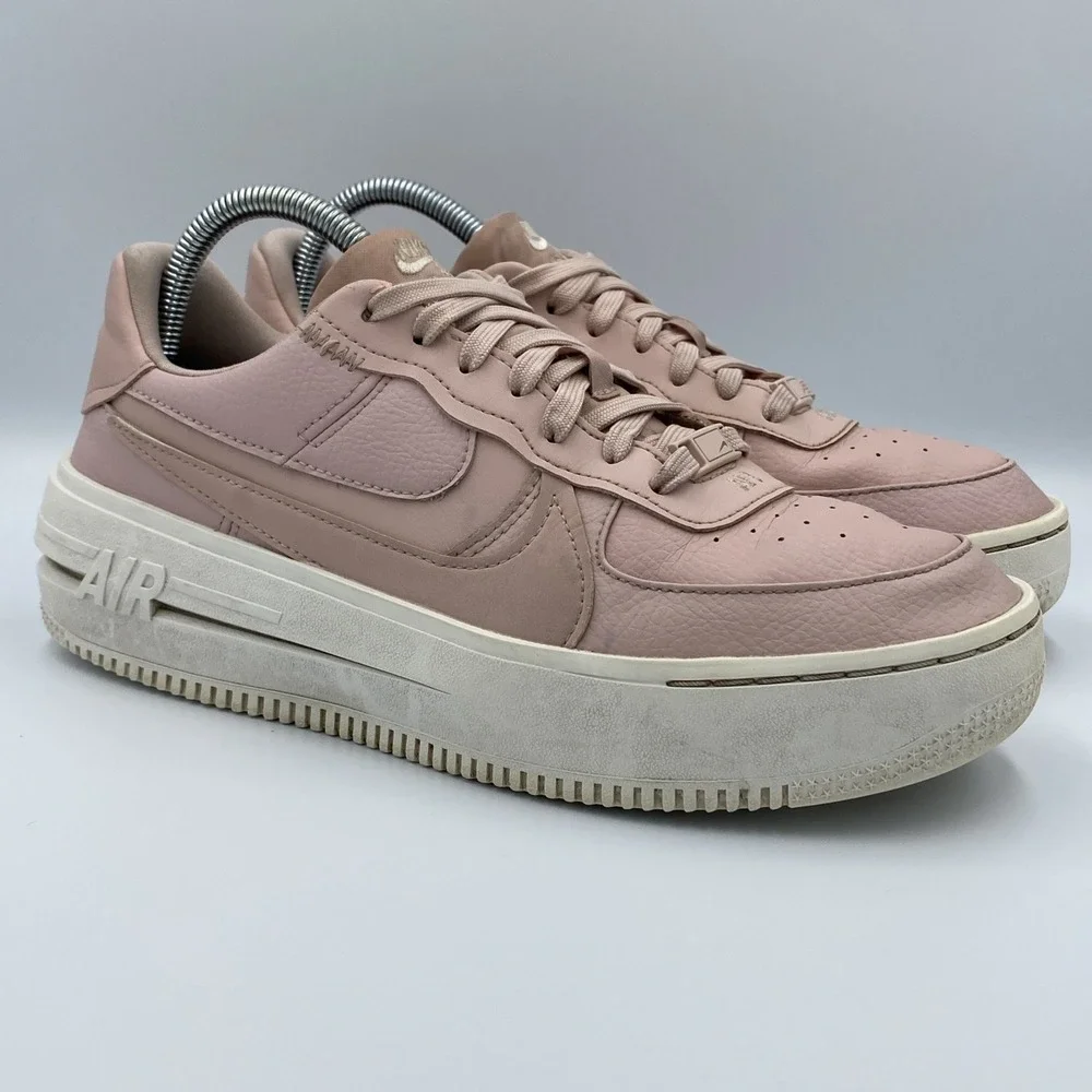 Nike Air Force 1 PLT.AF.ORM Women's 9.5 Pink Oxford Platform Shoes DJ9946-602